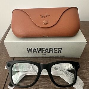 Ray-Ban Matte Black Wayfarer Glasses